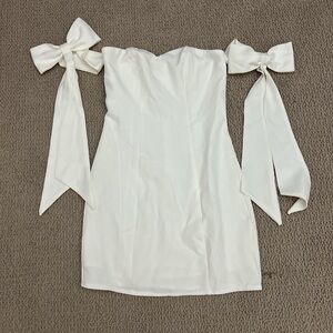 Elegant White Off-Shoulder Dress